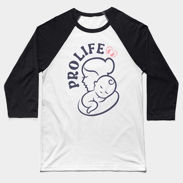 PRO LIFE Baseball T-Shirt by Myartstor 